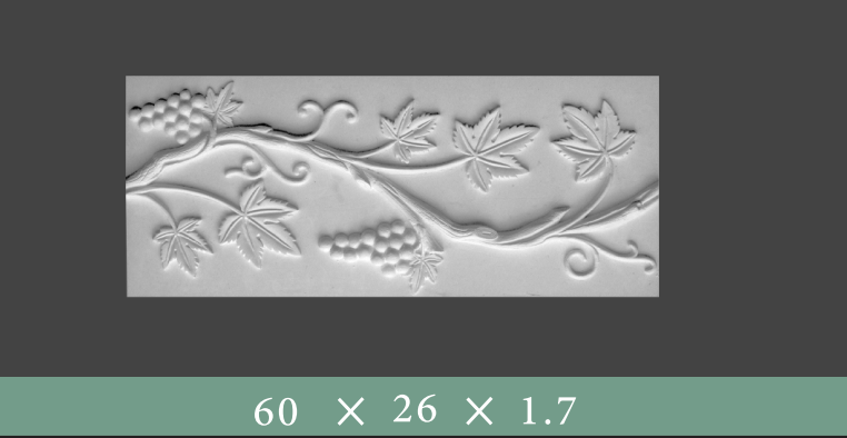 code-455 گچ بری طولی طرح دار کد ۴۵۵ - تصویر 1