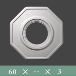 گچ بری  دور لوستر کد ۹۰